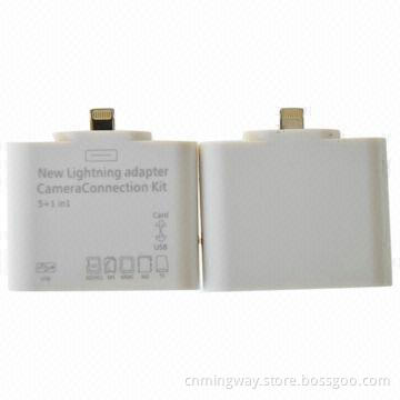 5-in-1 Camera Connection Kit, Card Reader for iPad Mini and iPad 4